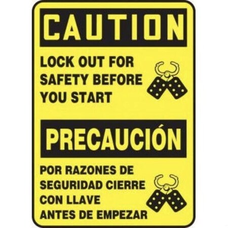 Accuform SPANISH BILINGUAL Safety Sign SBMELC657VP SBMELC657VP